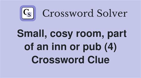 small room (4) Crossword Clue